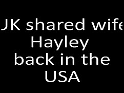 The uk shared wife hayley back in the united states