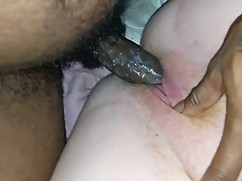Husband makes wife cream my big black cock