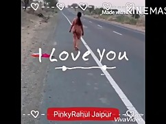 Indian woman public roads dare video